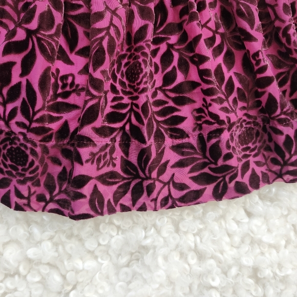 Anthropologie Somerset Mini Dress Pink Velvet Sz S Boho Holiday Party Whimsigoth - Picture 12 of 16